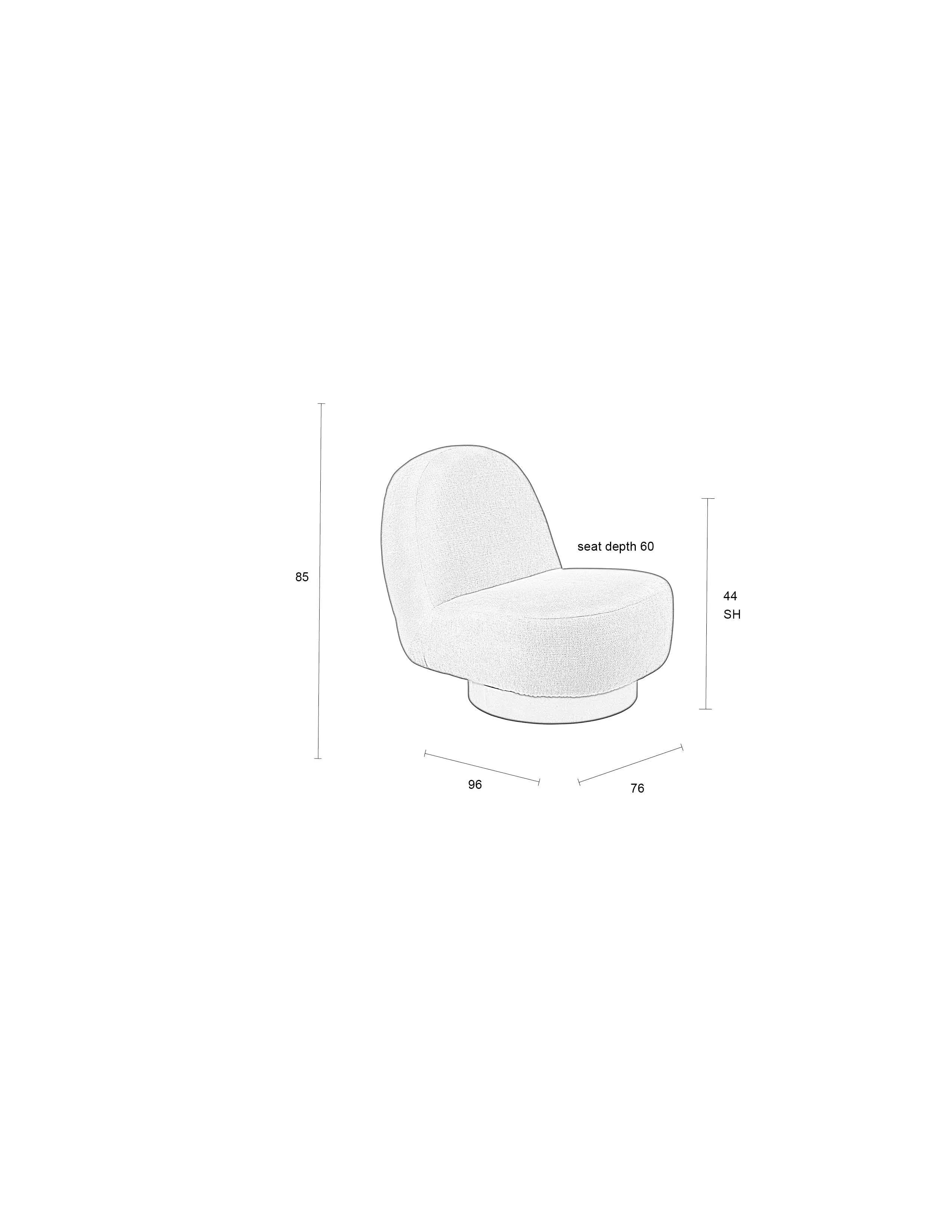 Lounge Chair Eden Salmon