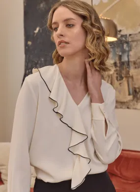 Marianne Ruffle Blouse