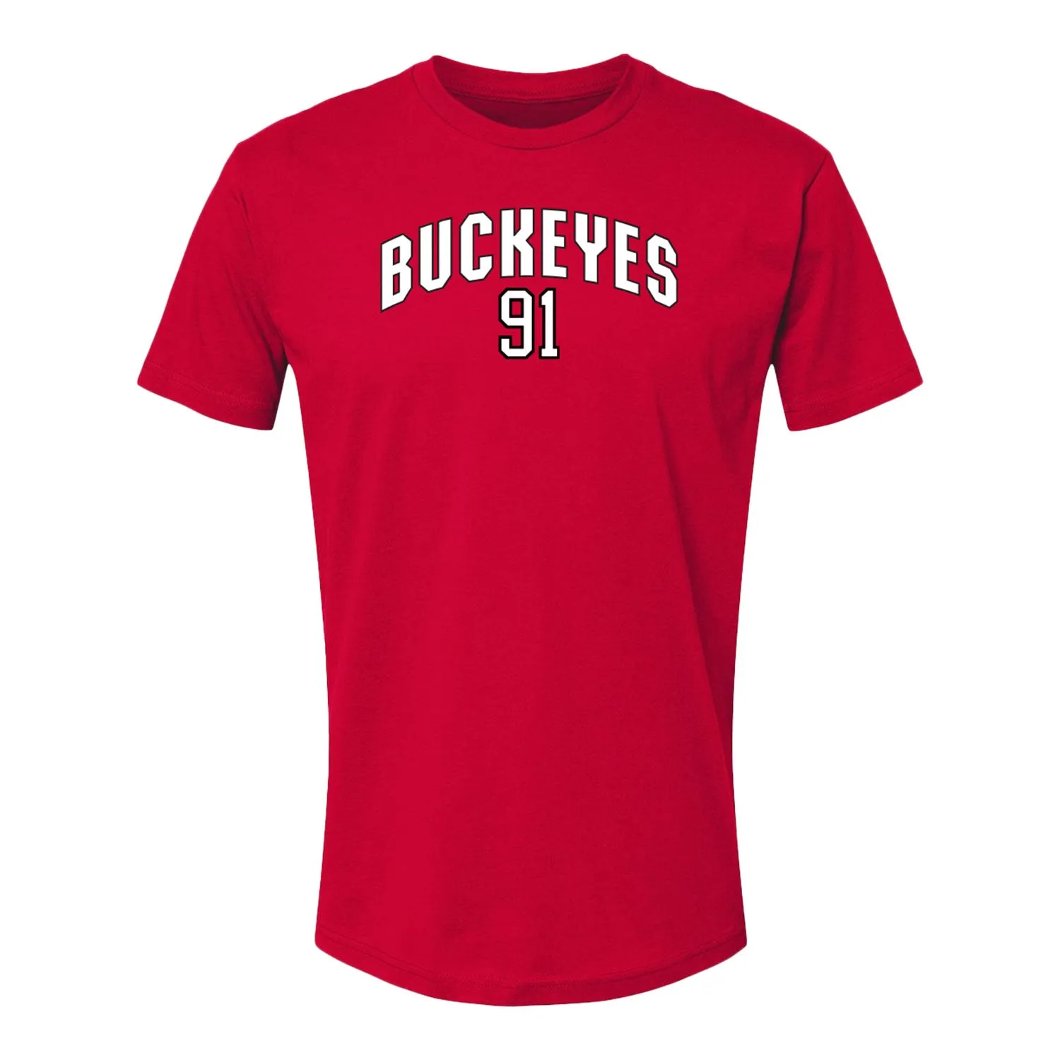 Ohio State Buckeyes Men's Hockey Student Athlete #91 Jake Dunlap T-Shirt