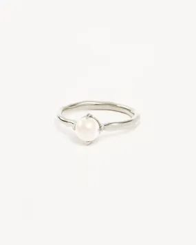 Sterling Silver Endless Grace Pearl Ring