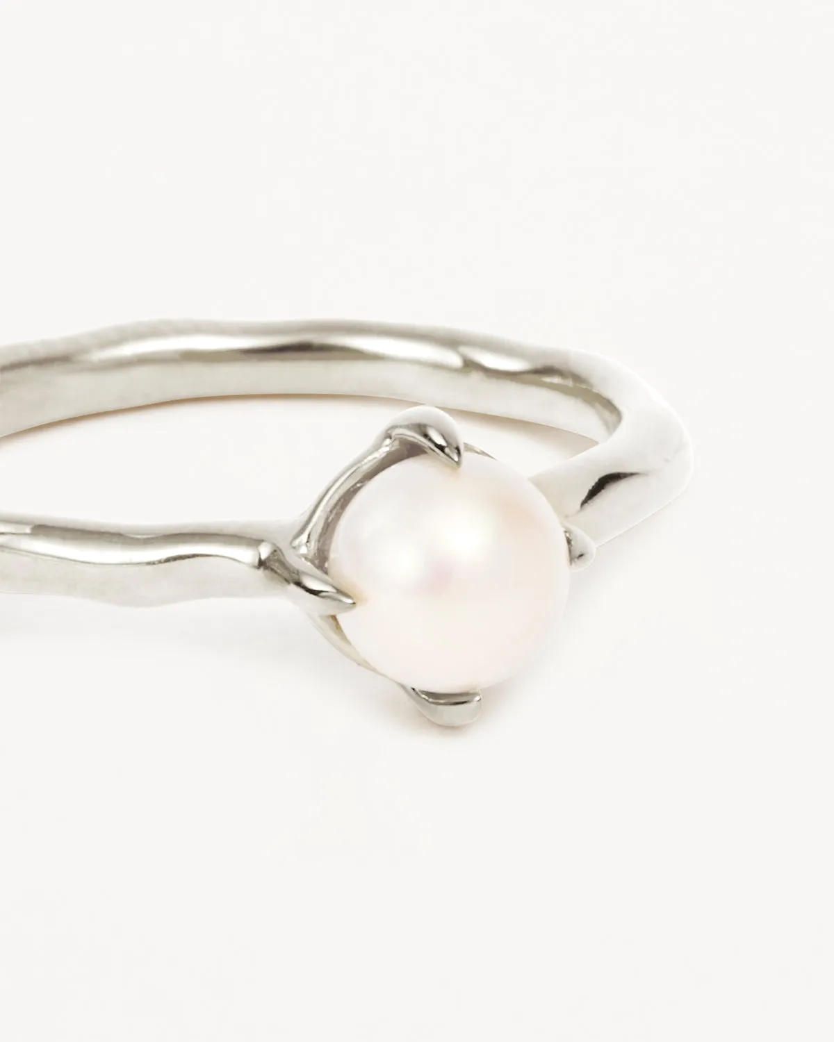 Sterling Silver Endless Grace Pearl Ring