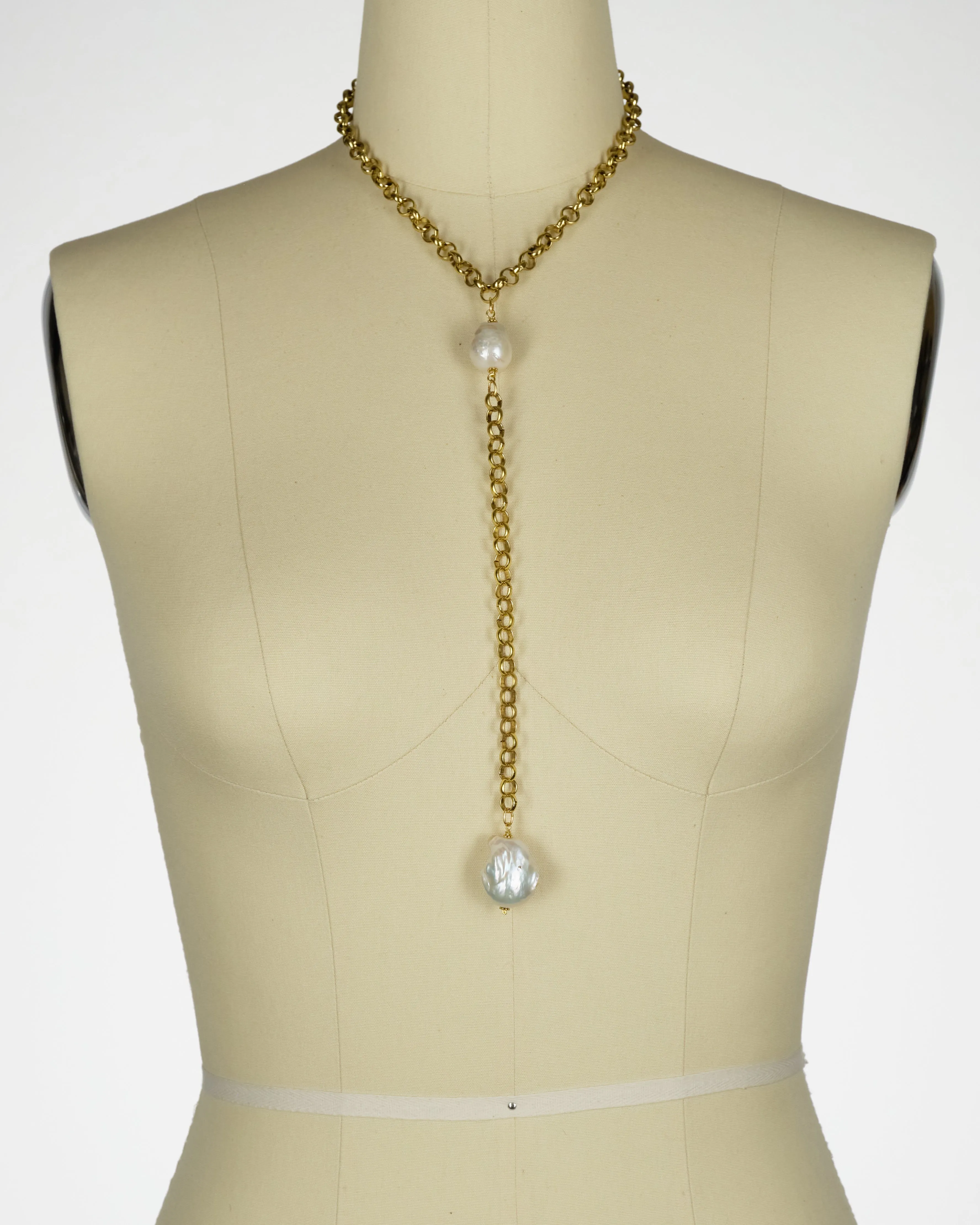 Sympathy Baroque Freshwater Pearl Y-Front Necklace