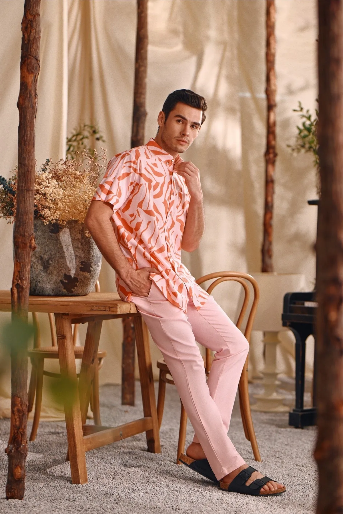 The Bayu Men Batik Shirt - Explore