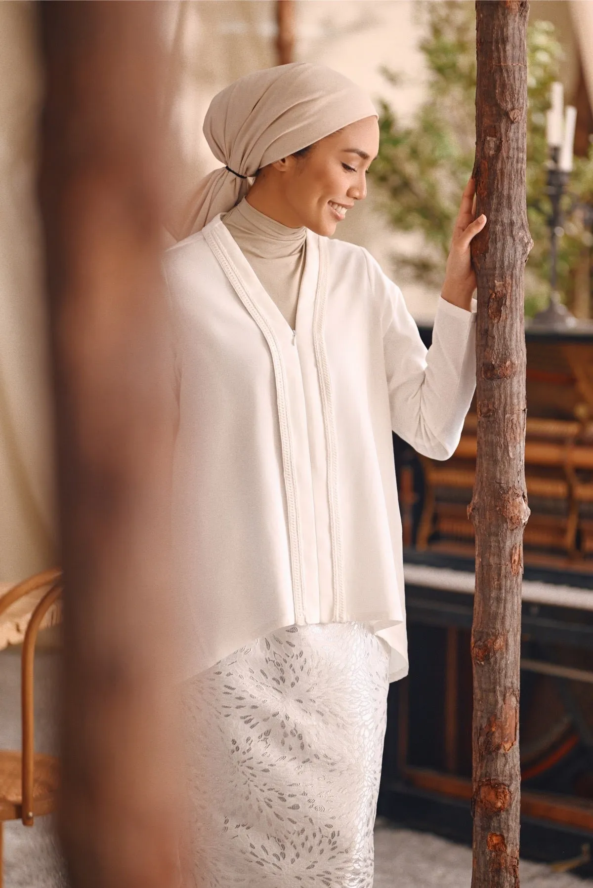The Bayu Women Jacquard Skirt - Spring Ice