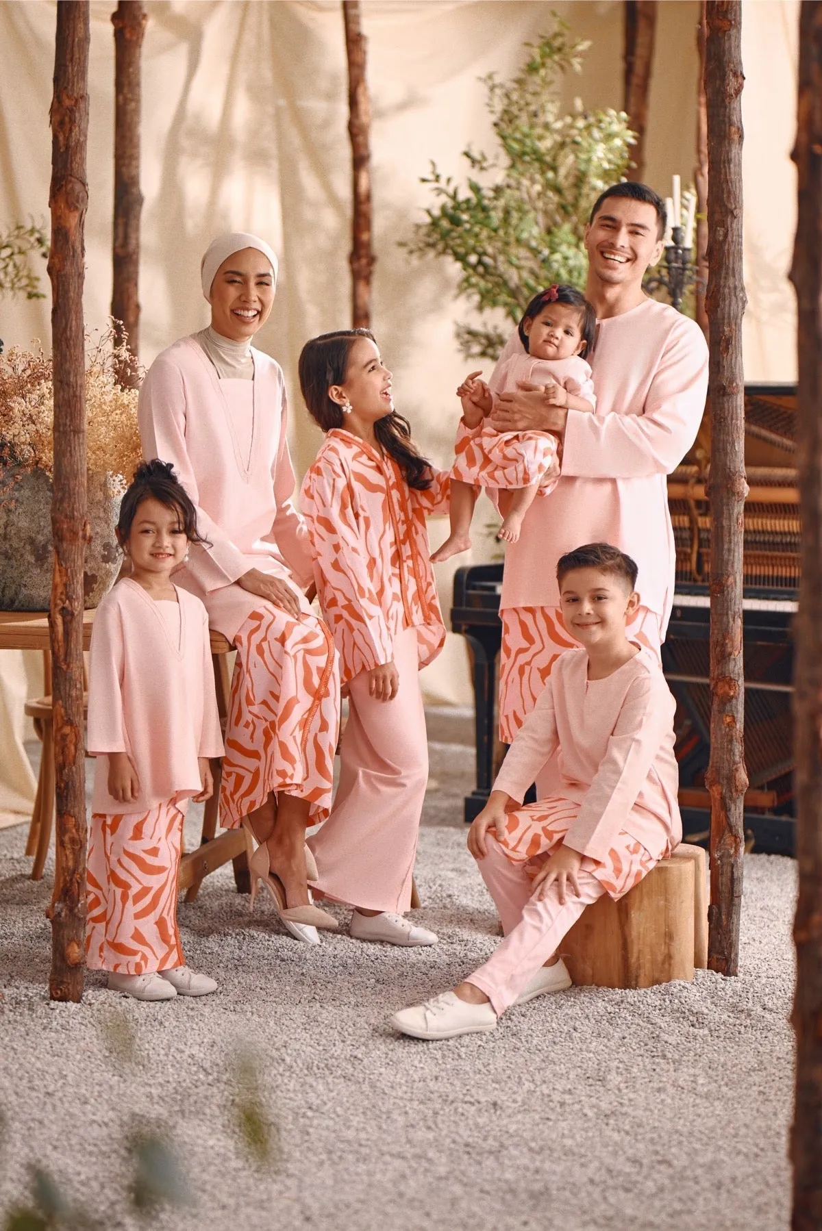 The Bayu Women Kurung Top - Pink
