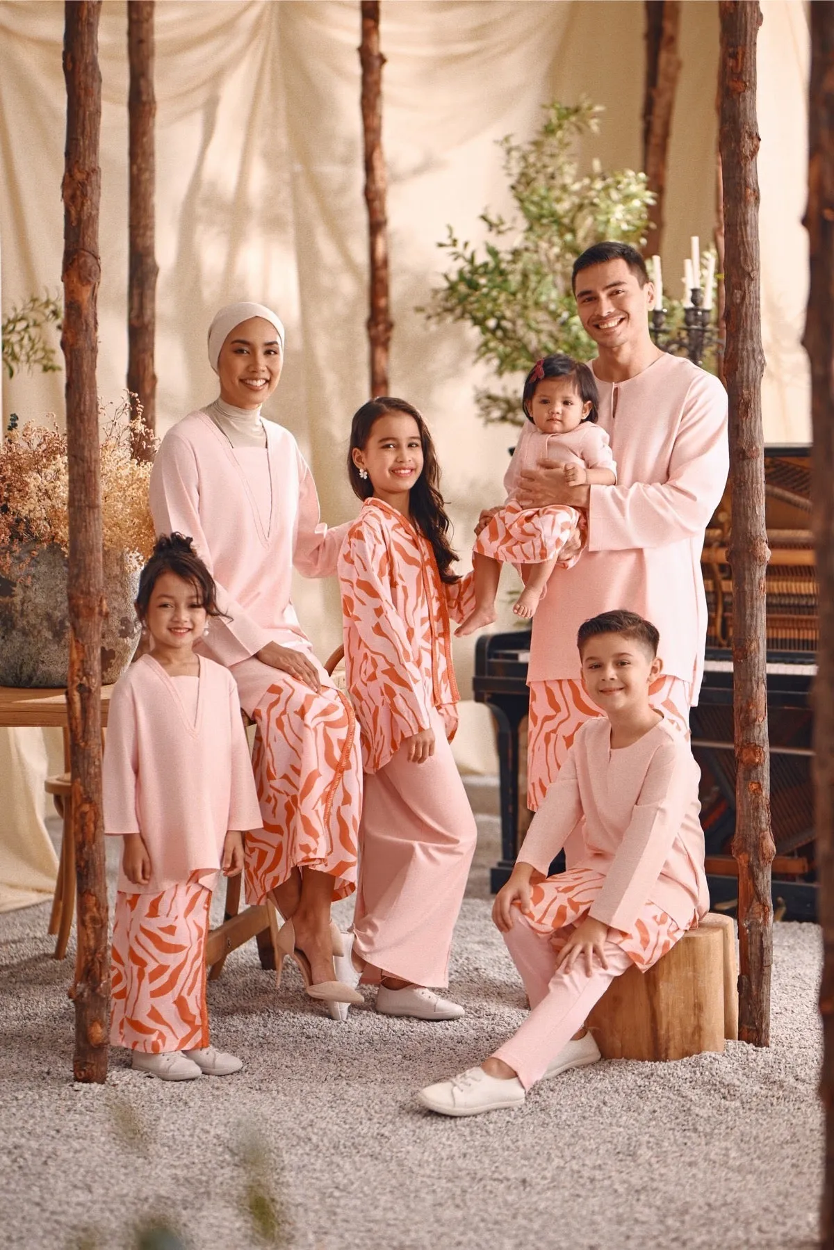 The Bayu Women Kurung Top - Pink