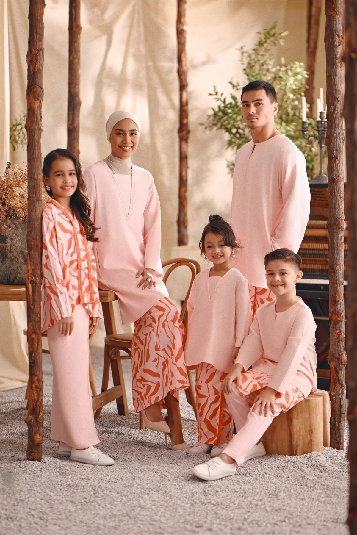 The Bayu Women Kurung Top - Pink