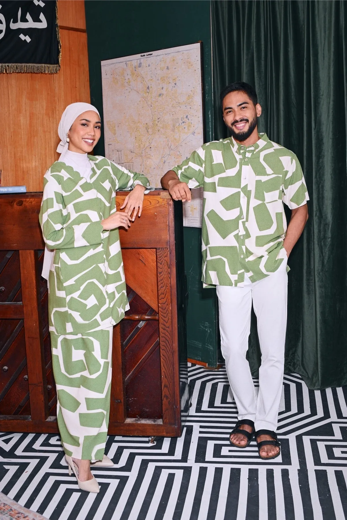 The Congkak Men Batik Shirt - Sprout