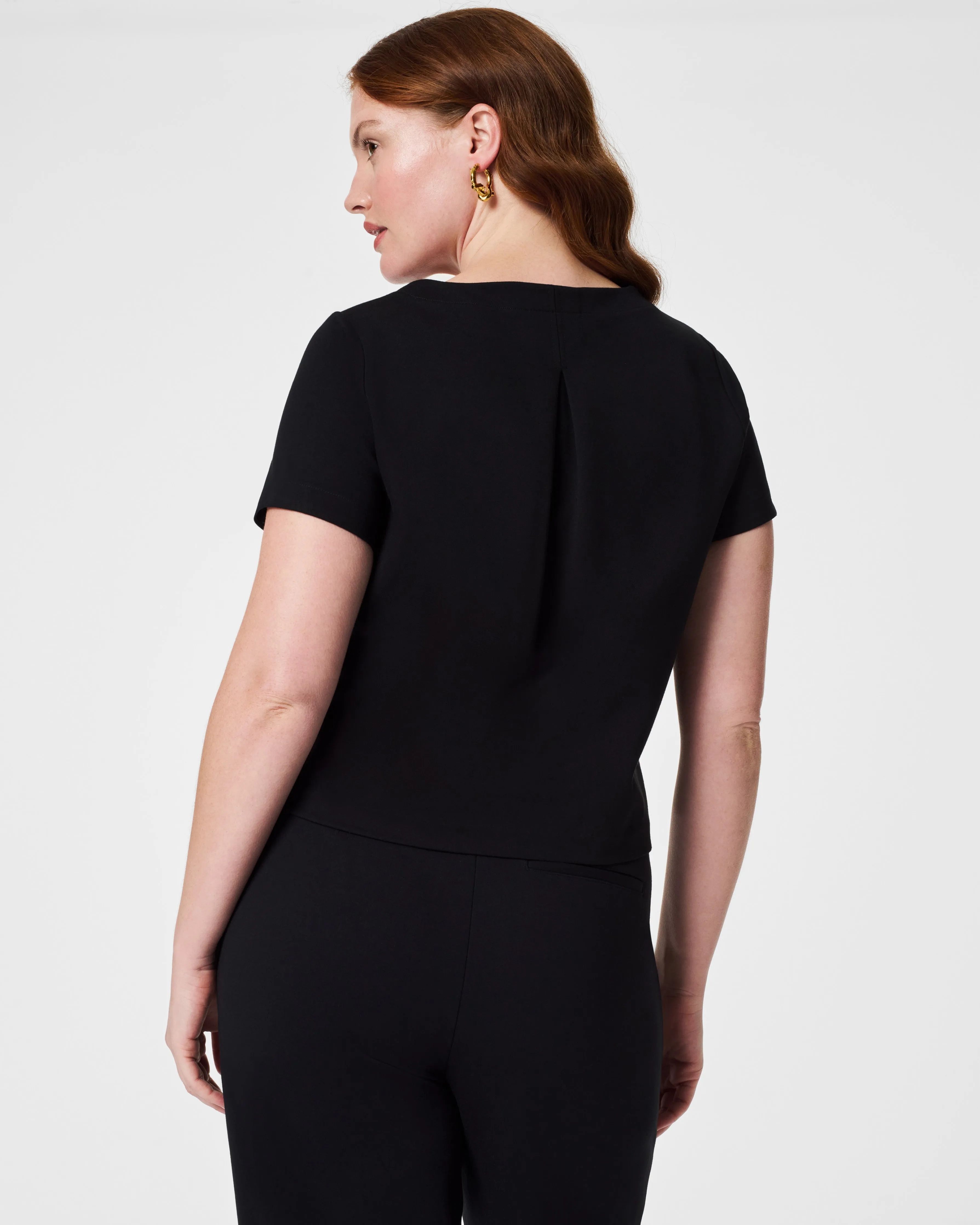The Perfect Pleated Back Top