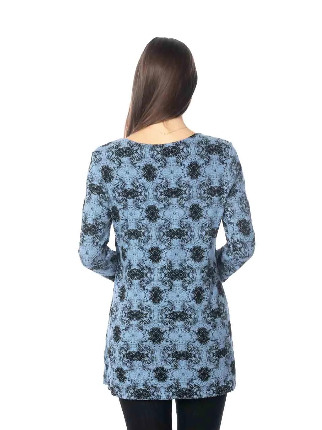 Tianello  "Ripple" French Knit "Bon Bon" Tunic