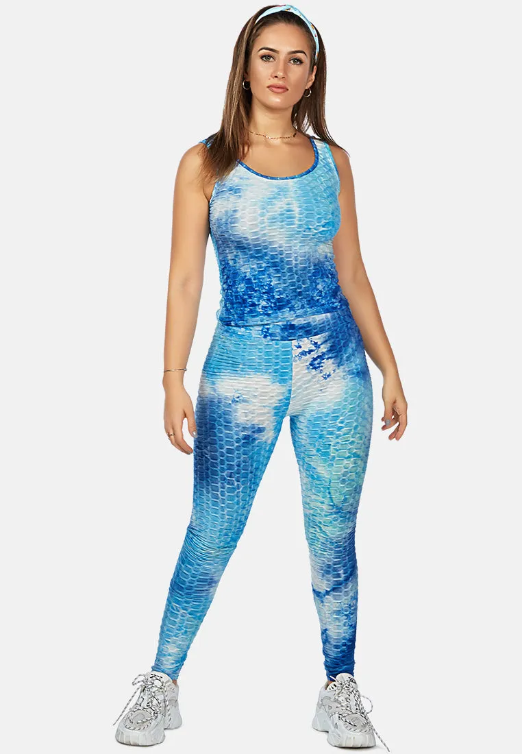 tie dye fitness workout vest