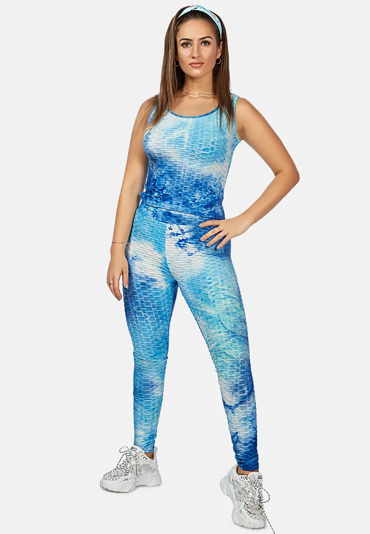 tie dye fitness workout vest