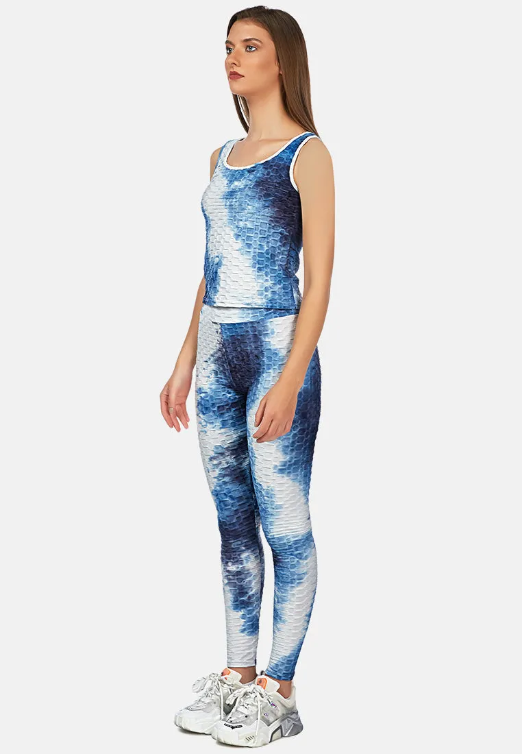tie dye fitness workout vest