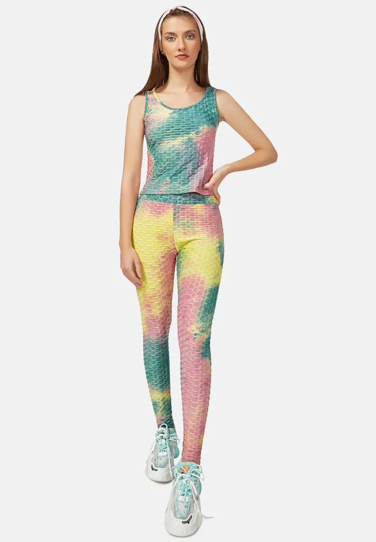 tie dye fitness workout vest