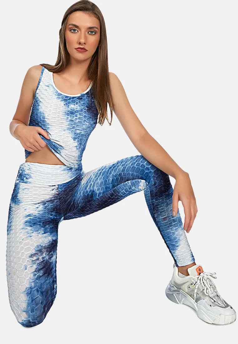 tie dye fitness workout vest