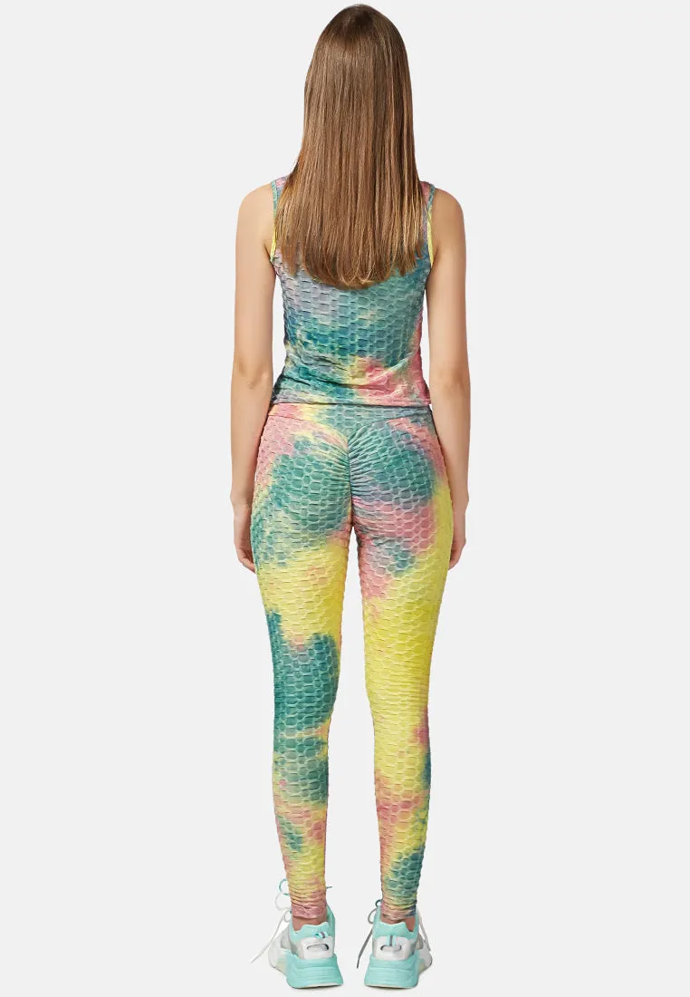 tie dye fitness workout vest