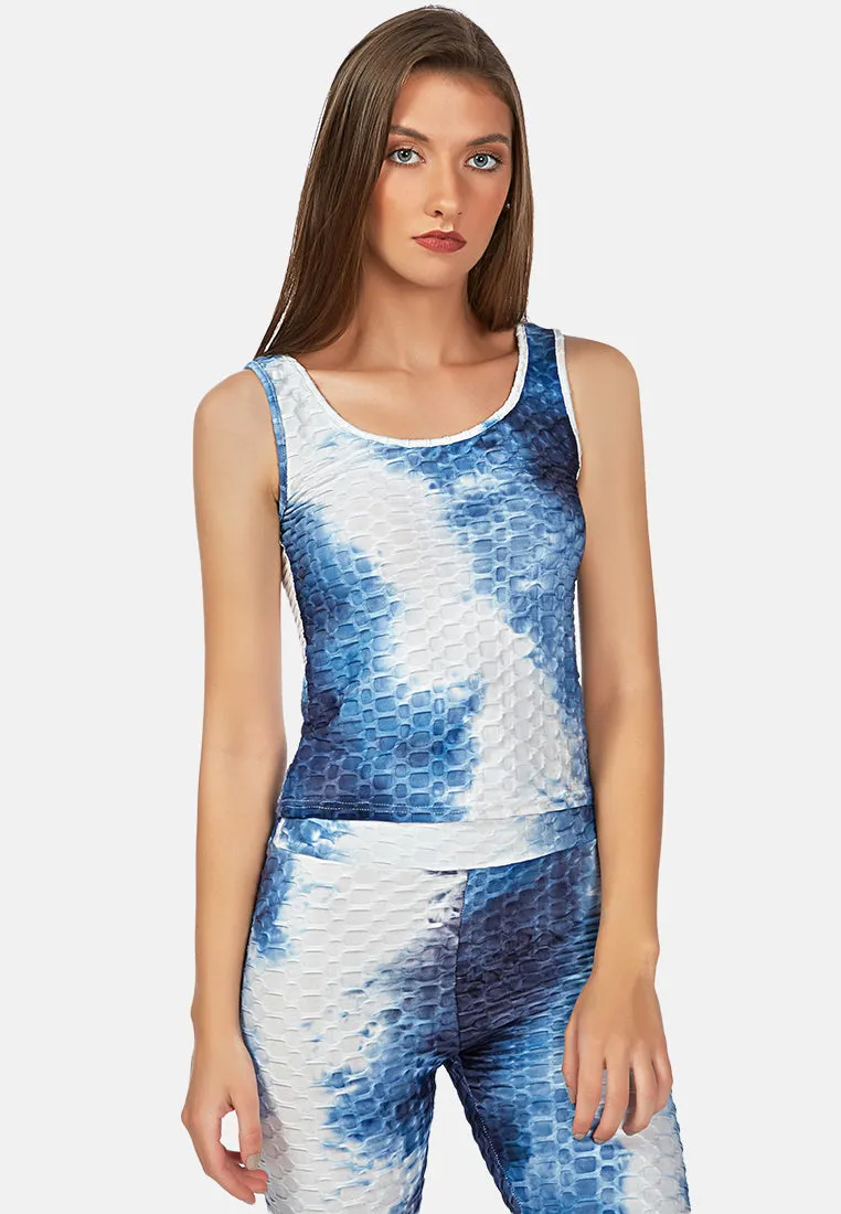 tie dye fitness workout vest