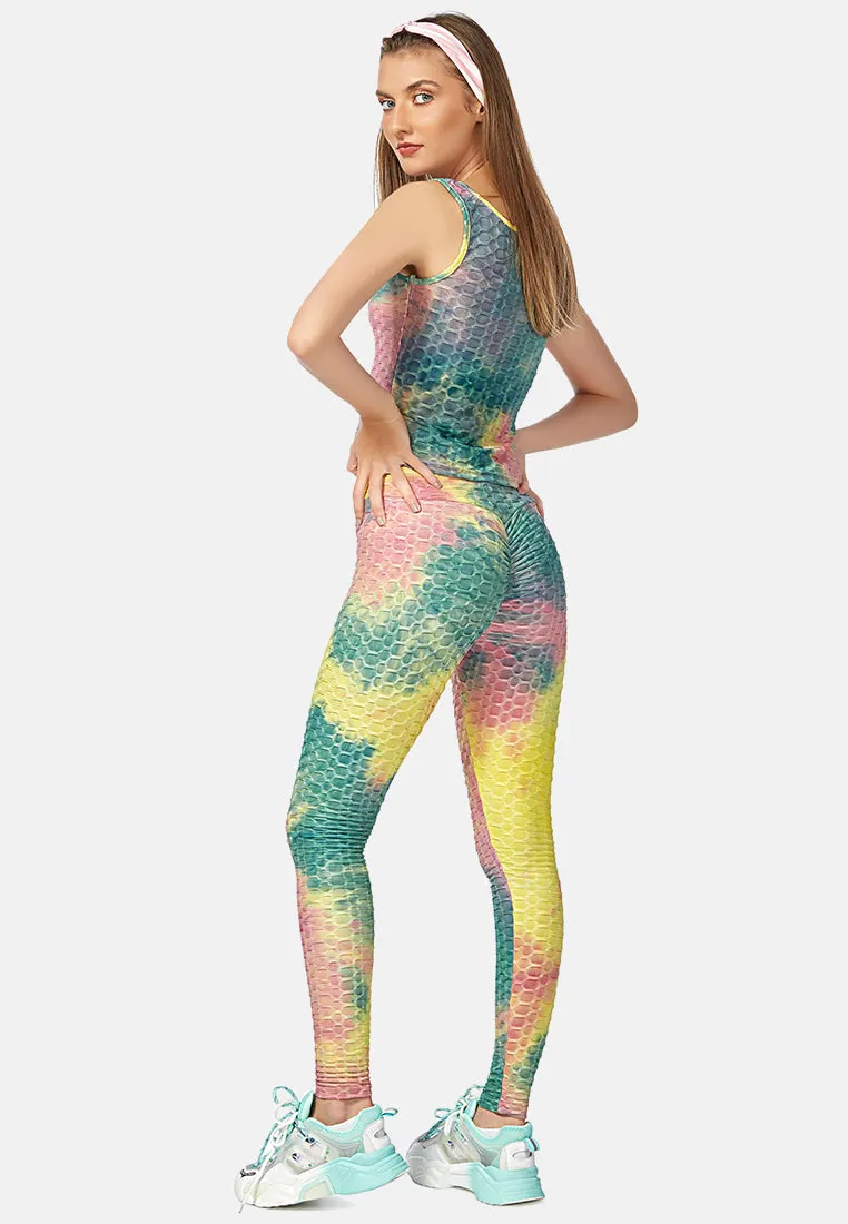 tie dye fitness workout vest
