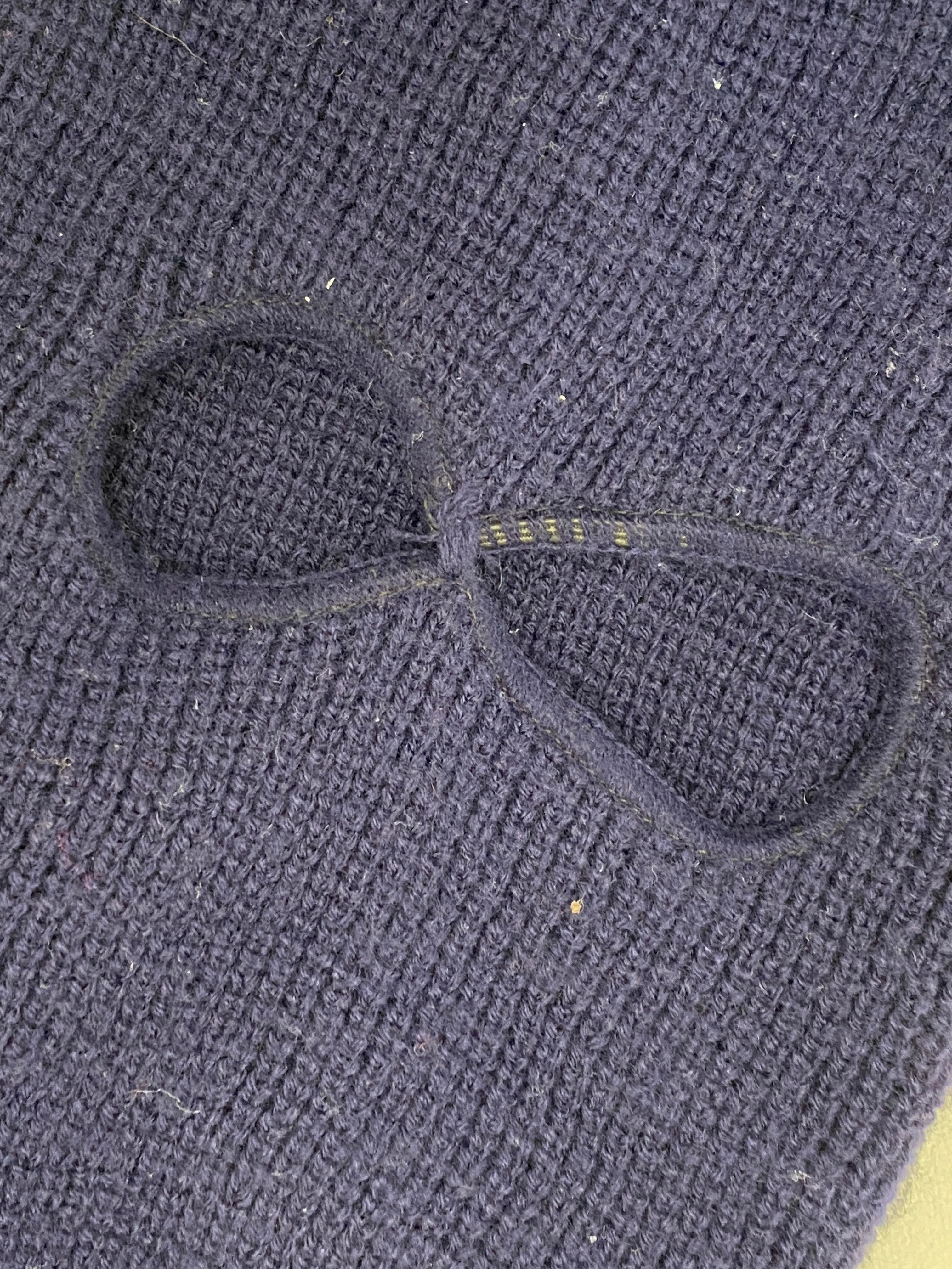 Vintage 1980s Navy Blue Balaclava Ski Mask