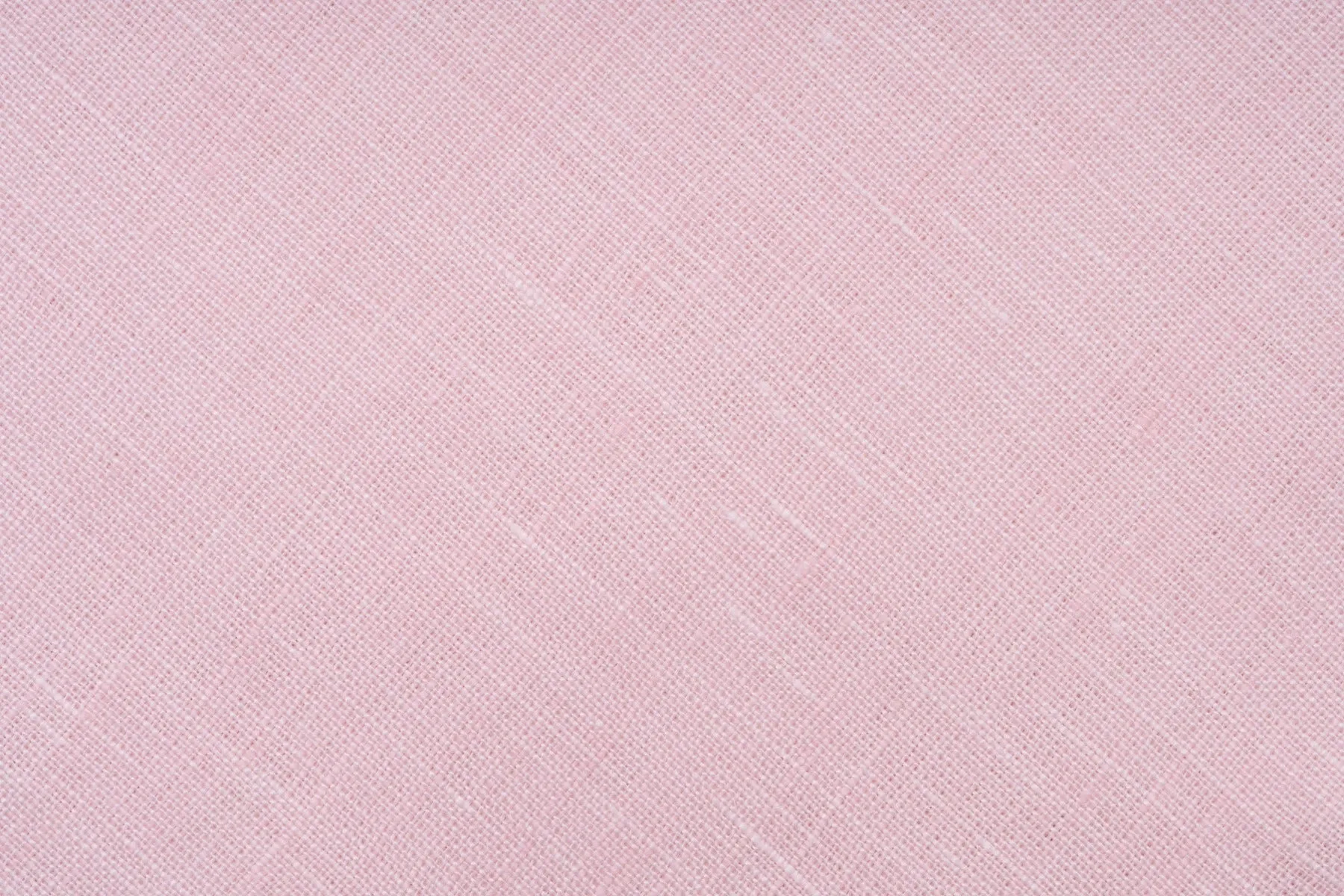 White X-Stitch Edge Pale Pink Linen Pocket Square
