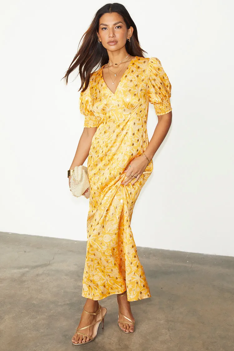 Yellow Mosaic May Dress