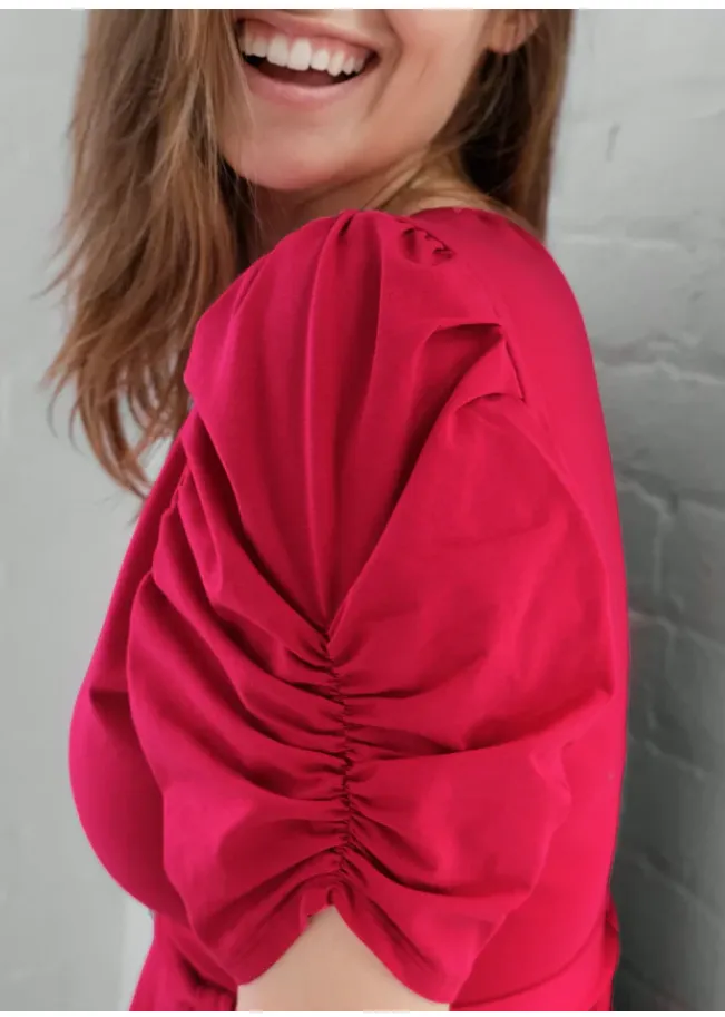 Zahara Peplum Tie Top