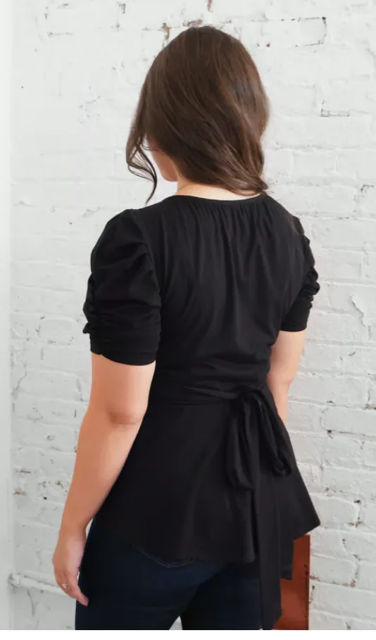 Zahara Peplum Tie Top